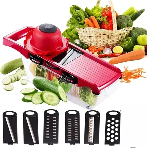 Miniatura 3 de Rallador rojo mandoline x6 ralladores